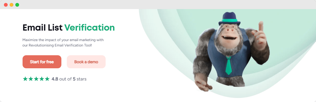 Bouncer email list verification page