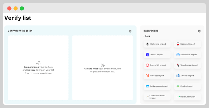Bouncer as a verifying email tool