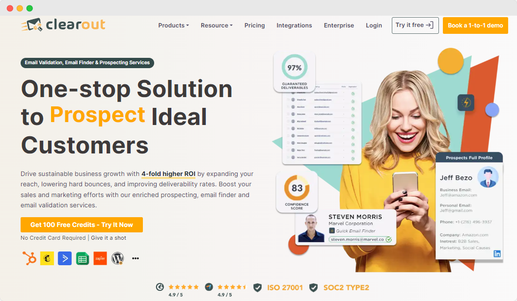 Clearout homepage