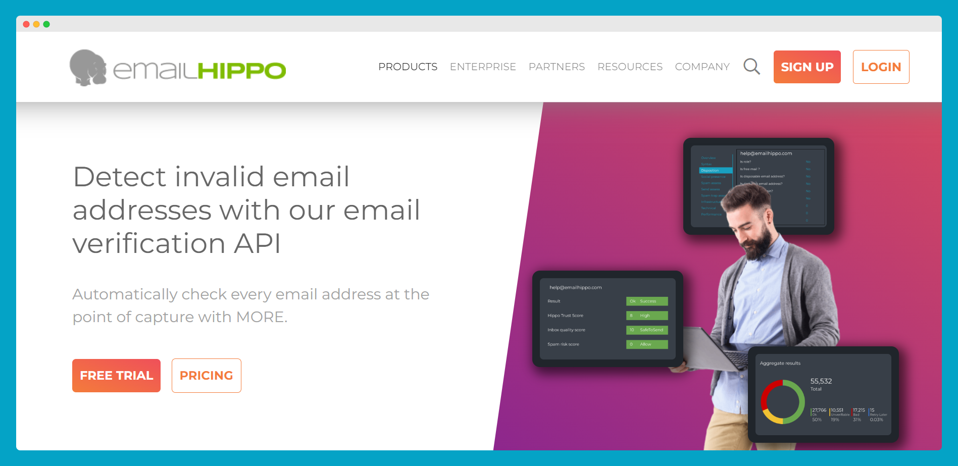 Email Hippo - overovanie API